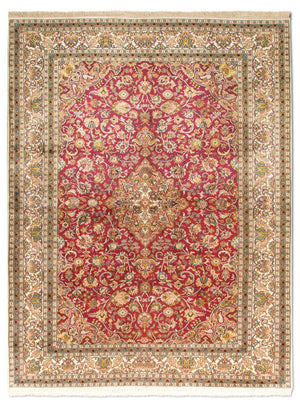 Jedwabny dywan - Kashmir Silk - 218 x 157 cm - czerwony