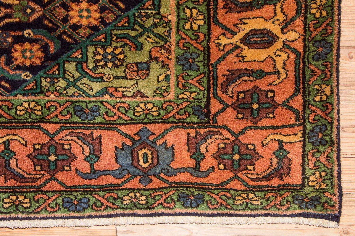 Biegacz Perski dywan - Nomadyczny - 284 x 143 cm - ciemnoniebieski