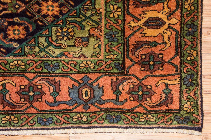 Biegacz Perski dywan - Nomadyczny - 284 x 143 cm - ciemnoniebieski