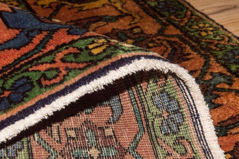 Biegacz Perski dywan - Nomadyczny - 284 x 143 cm - ciemnoniebieski