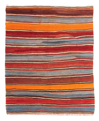 Dywan Kelim - Stary - 155 x 135 cm - wielokolorowy