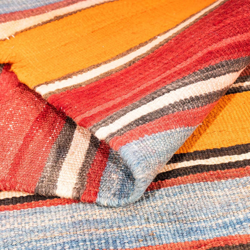 Dywan Kelim - Stary - 155 x 135 cm - wielokolorowy