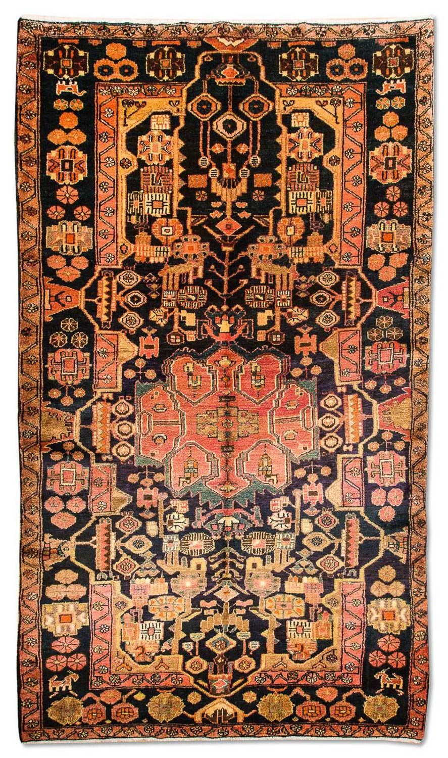 Perski dywan - Nomadyczny - 306 x 158 cm - ciemnoniebieski