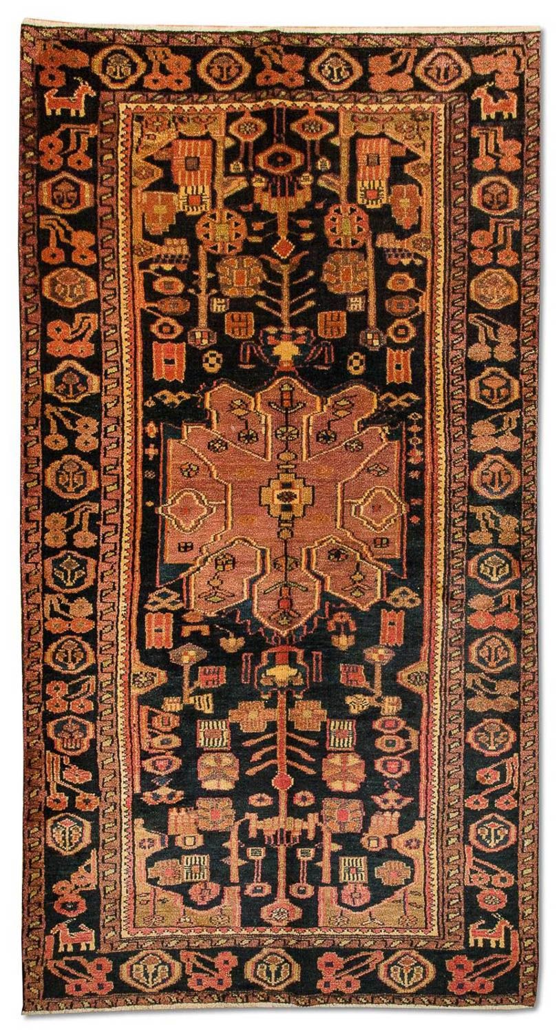 Perski dywan - Nomadyczny - 300 x 150 cm - niebieski