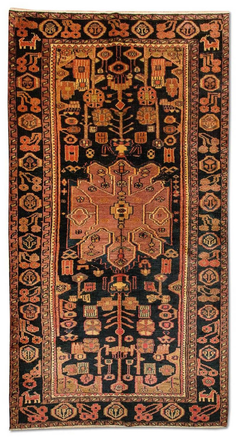 Perski dywan - Nomadyczny - 300 x 150 cm - niebieski