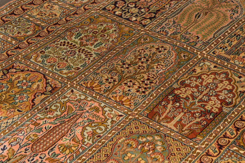 Jedwabny dywan - Kashmir Silk - 184 x 124 cm - wielokolorowy