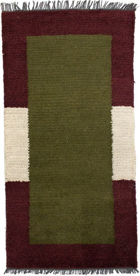 Dywan z Nepalu - 140 x 70 cm - zielona