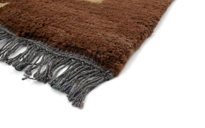 Dywan z Nepalu - 140 x 70 cm - brązowy