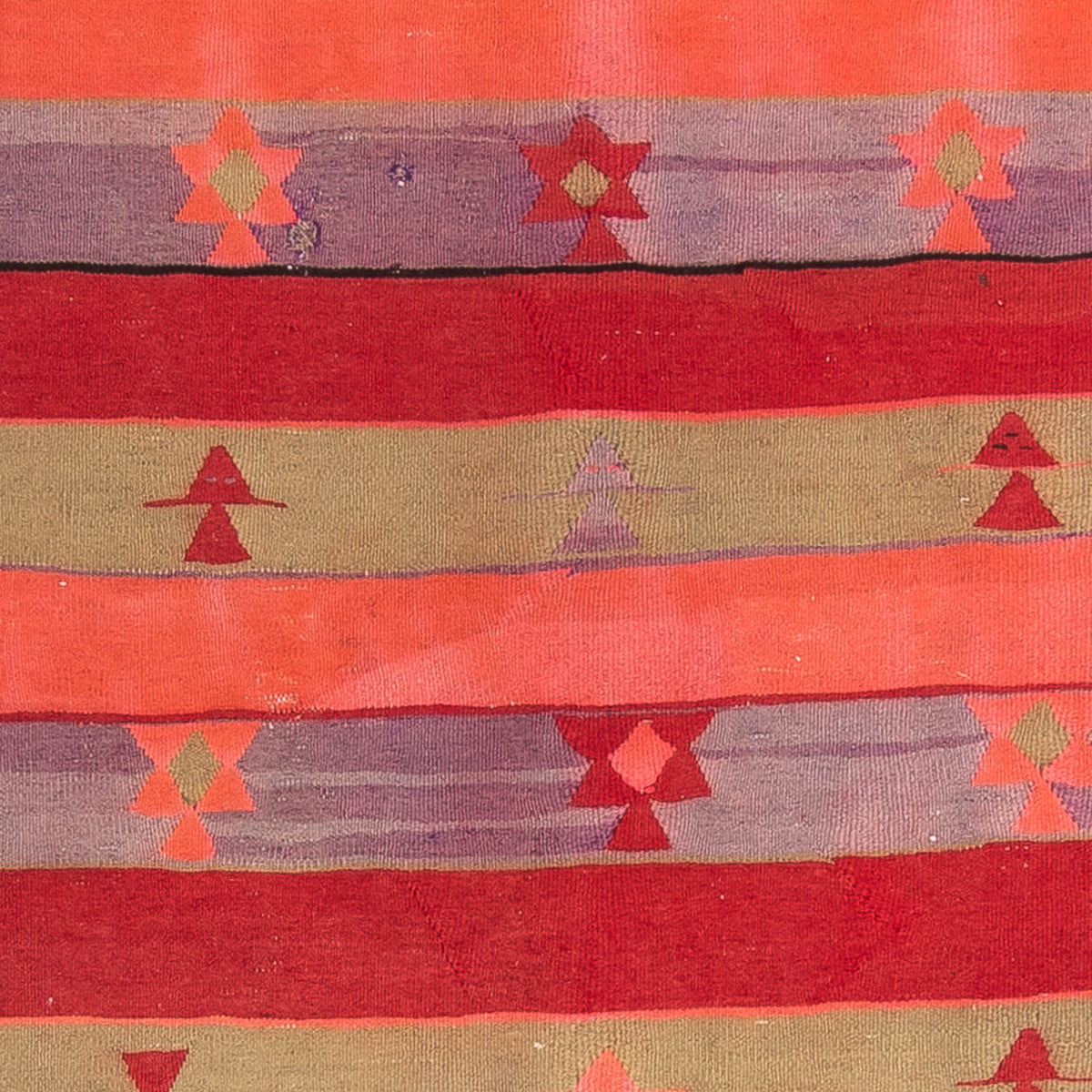 Biegacz Dywan Kelim - Stary - 330 x 135 cm - wielokolorowy