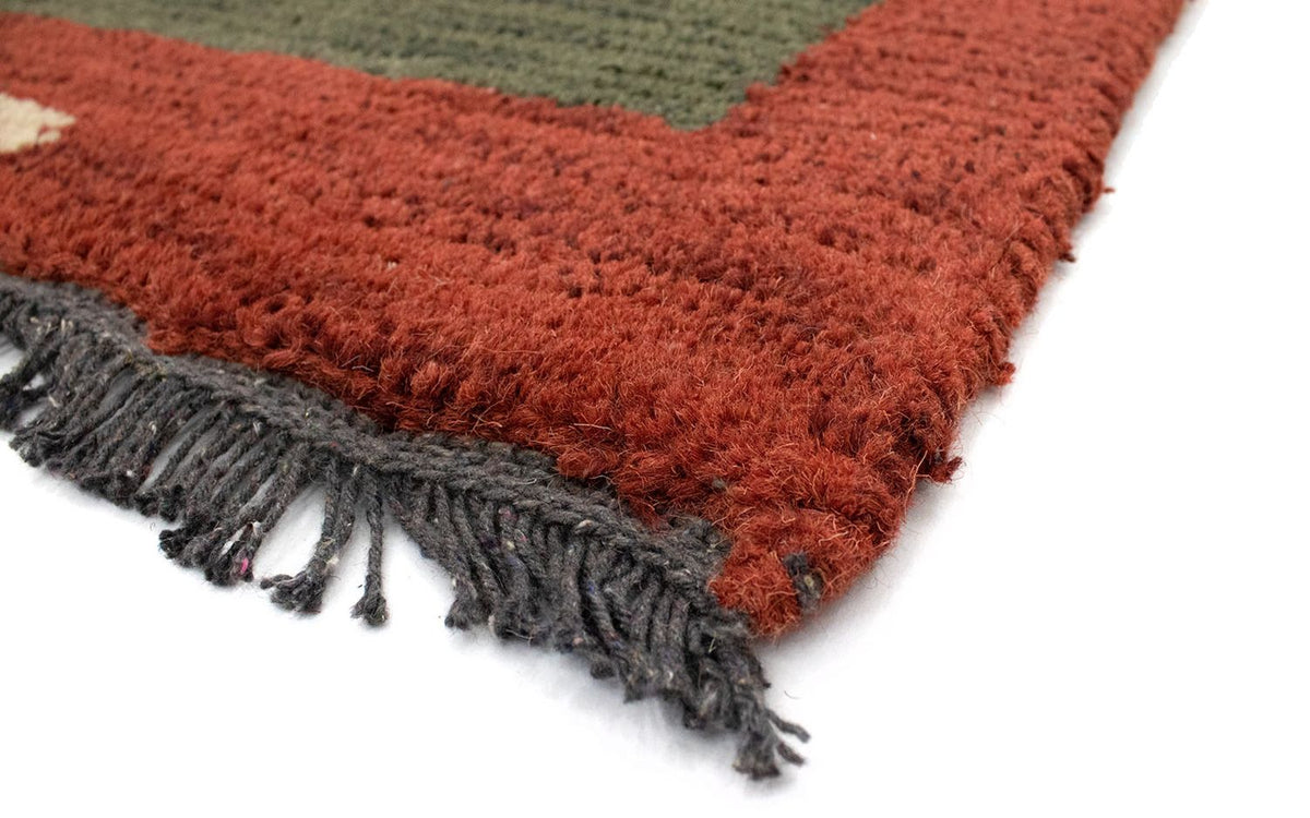 Dywan z Nepalu - 140 x 70 cm - zielona