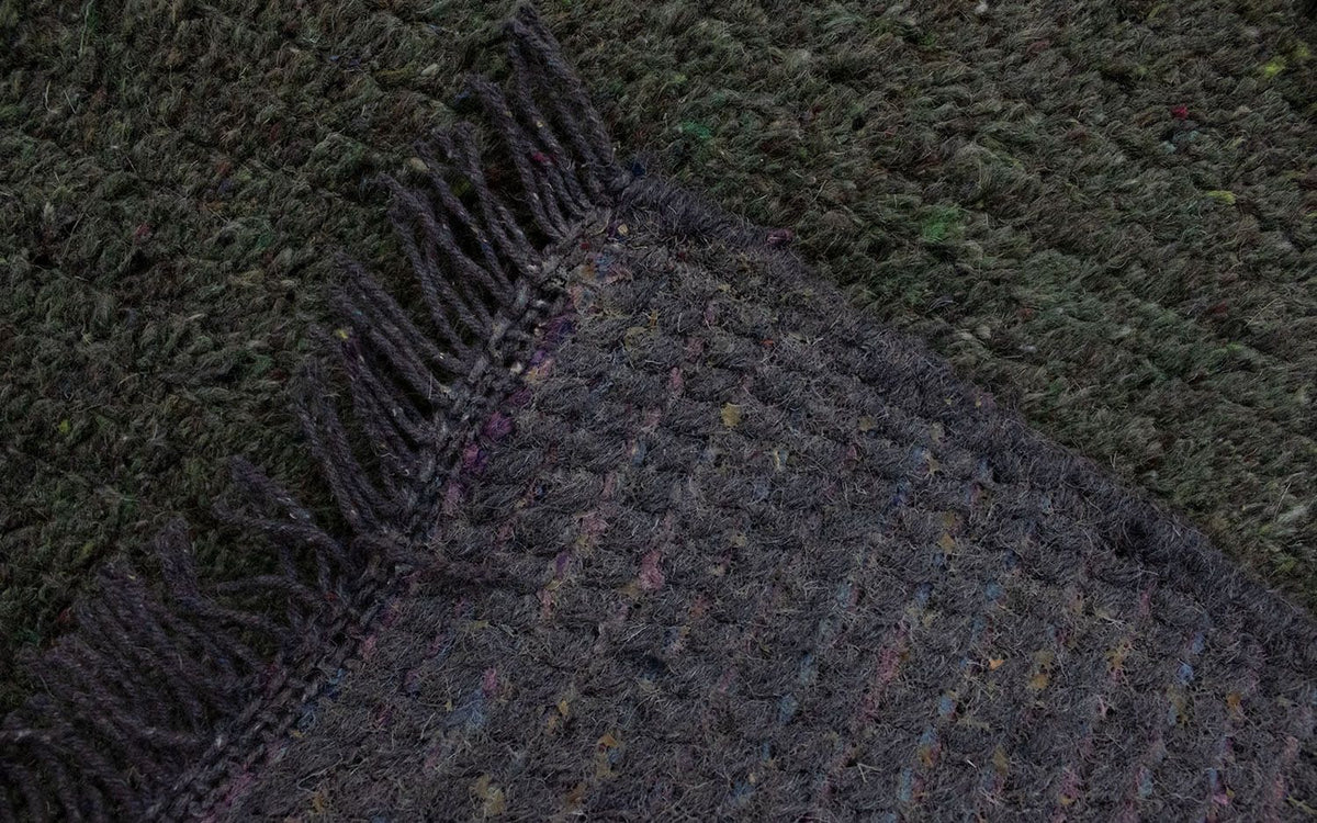 Dywan z Nepalu - 140 x 70 cm - szary