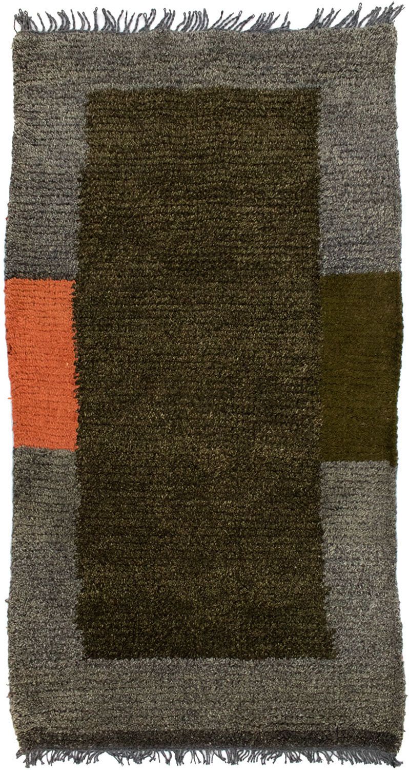 Dywan z Nepalu - 140 x 70 cm - zielona