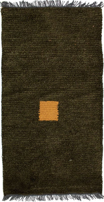 Dywan z Nepalu - 140 x 70 cm - ciemna zieleń