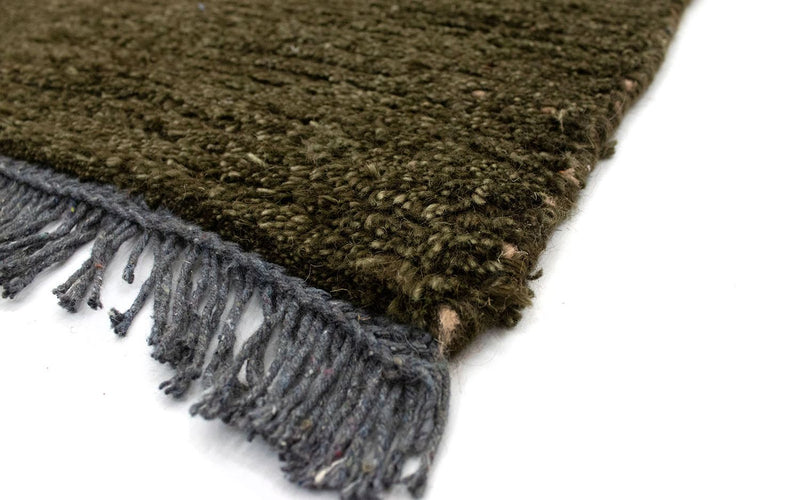 Dywan z Nepalu - 140 x 70 cm - ciemna zieleń