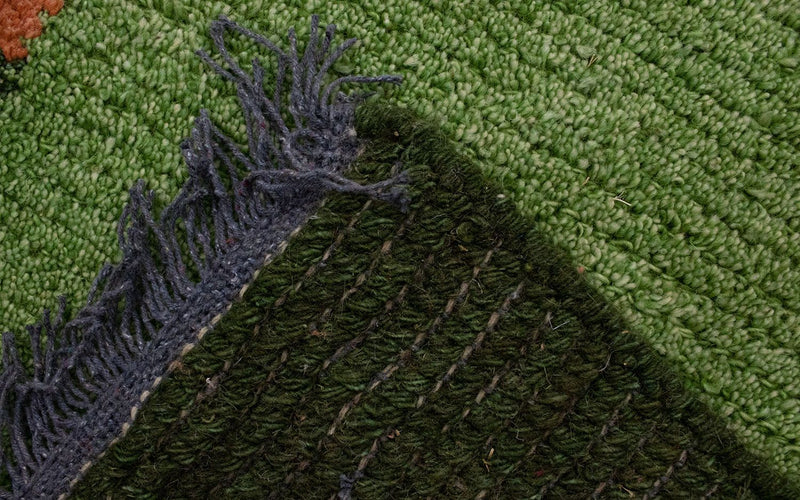 Dywan z Nepalu - 140 x 70 cm - zielona