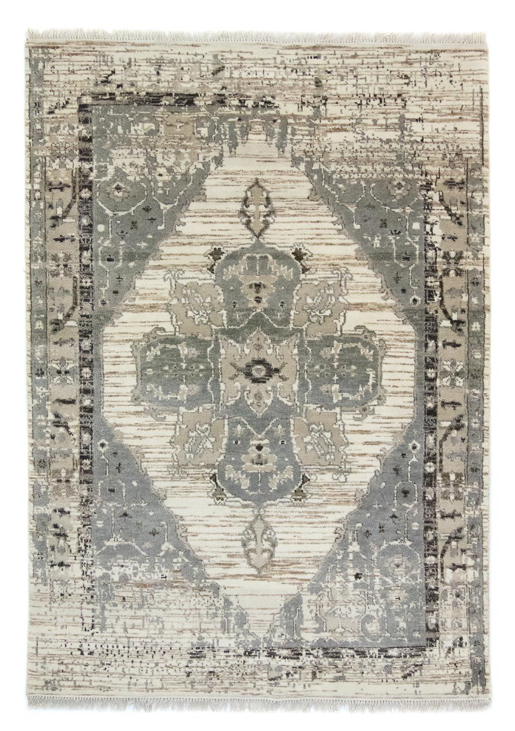 Designerski dywan - 236 x 166 cm - beżowy