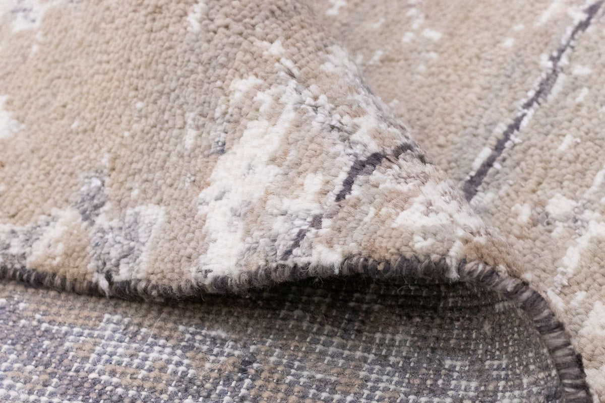 Designerski dywan - 236 x 169 cm - beżowy