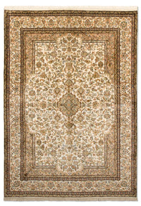 Jedwabny dywan - Kashmir Silk - 186 x 126 cm - beżowy