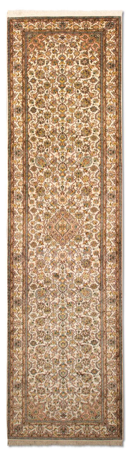 Biegacz Jedwabny dywan - Kashmir Silk - 300 x 79 cm - beżowy