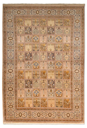 Jedwabny dywan - Kashmir Silk - 240 x 157 cm - beżowy