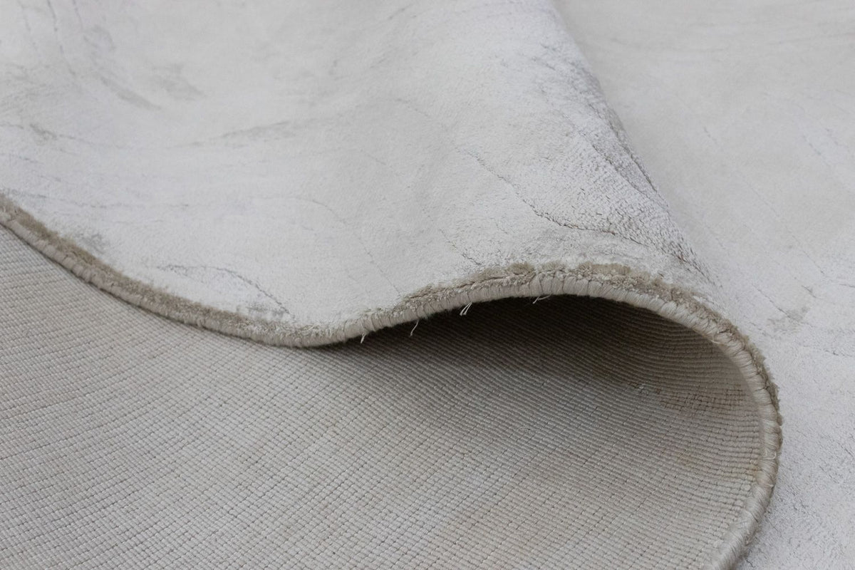 Dywan wełniany - 256 x 153 cm - srebrny