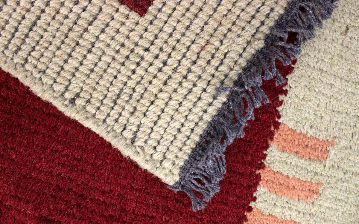 Dywan z Nepalu - 140 x 70 cm - czerwony