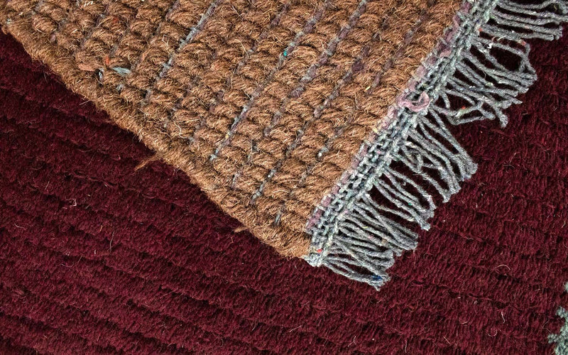 Dywan z Nepalu - 140 x 70 cm - czerwień winna