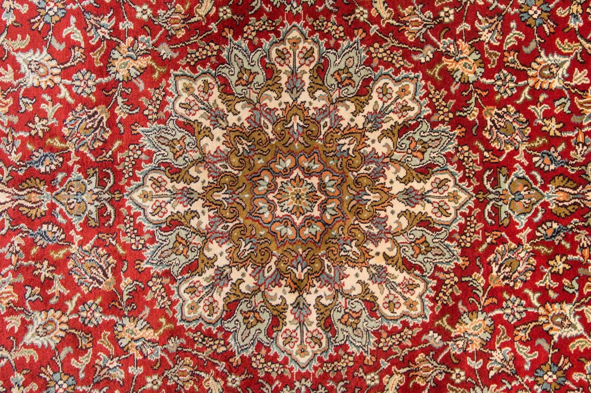 Jedwabny dywan - Kashmir Silk - 218 x 156 cm - czerwony