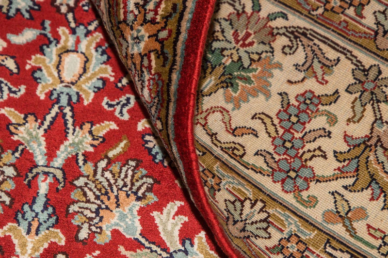Jedwabny dywan - Kashmir Silk - 218 x 156 cm - czerwony