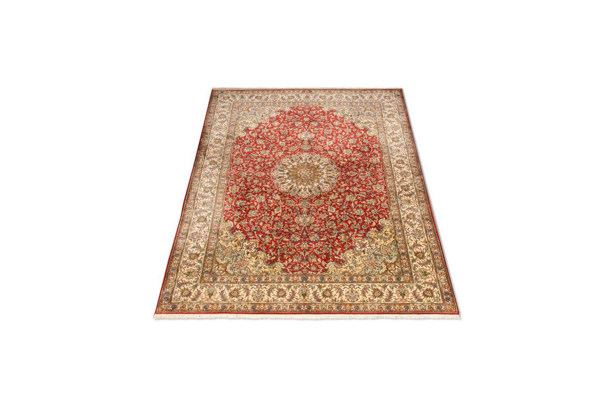 Jedwabny dywan - Kashmir Silk - 218 x 156 cm - czerwony