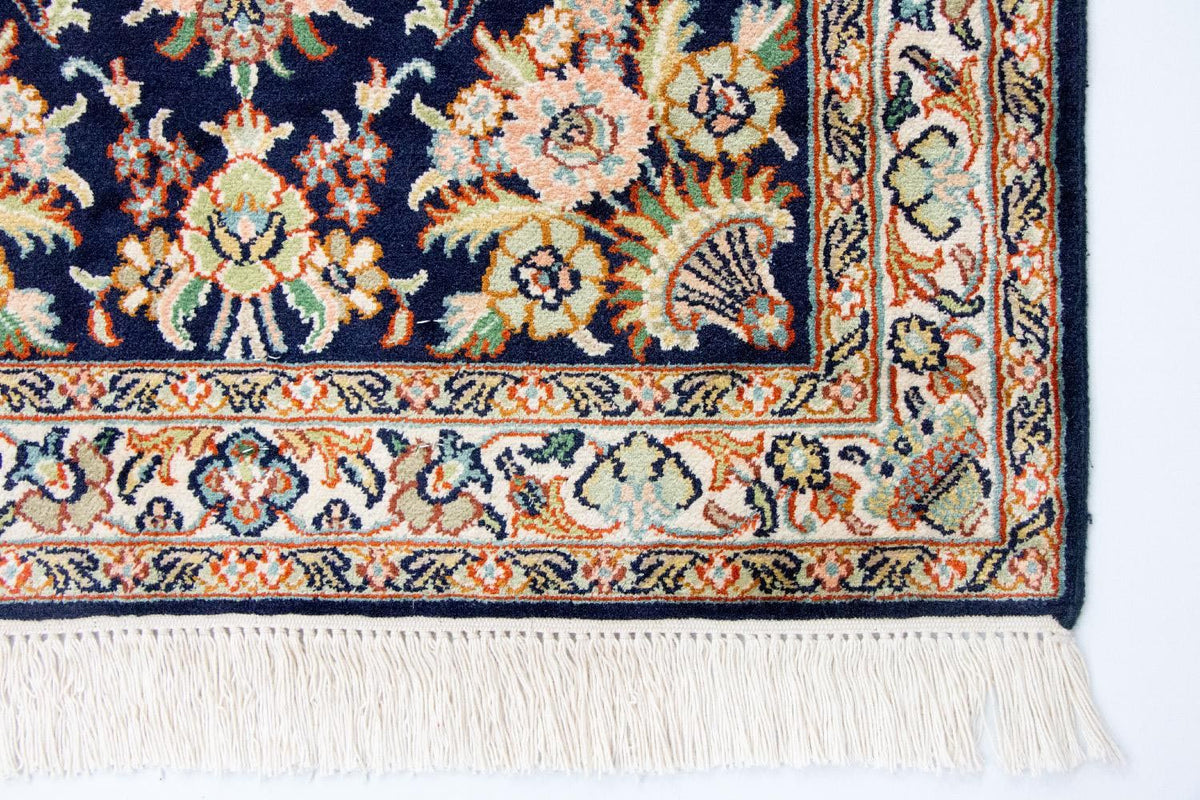 Jedwabny dywan - Kashmir Silk - 98 x 63 cm - niebieski