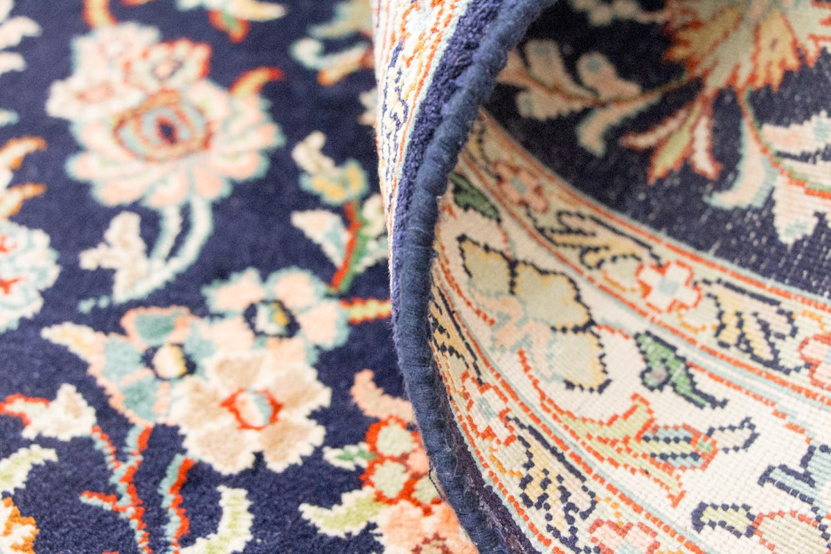 Jedwabny dywan - Kashmir Silk - 98 x 63 cm - niebieski