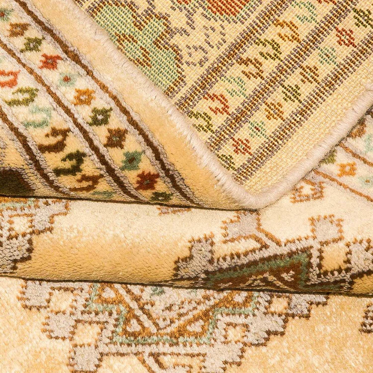 Dywan turkmeński - 184 x 126 cm - beżowy