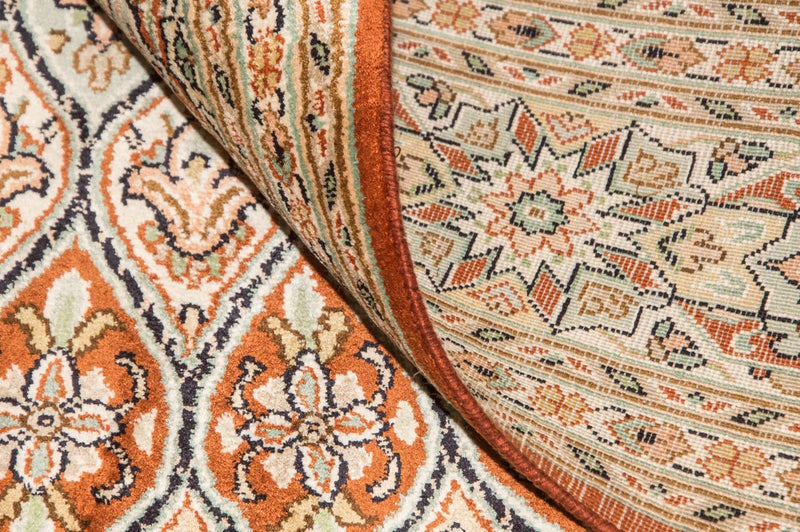 Jedwabny dywan - Kashmir Silk - 194 x 120 cm - wielokolorowy