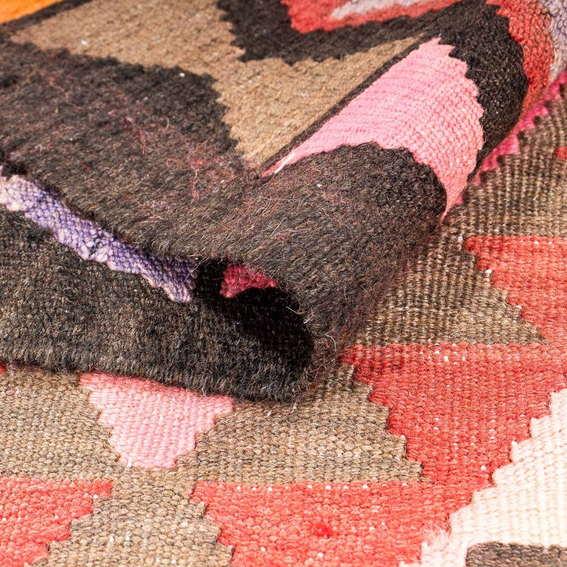 Dywan Kelim - Stary - 300 x 180 cm - wielokolorowy