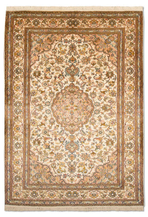 Jedwabny dywan - Kashmir Silk - 184 x 124 cm - beżowy