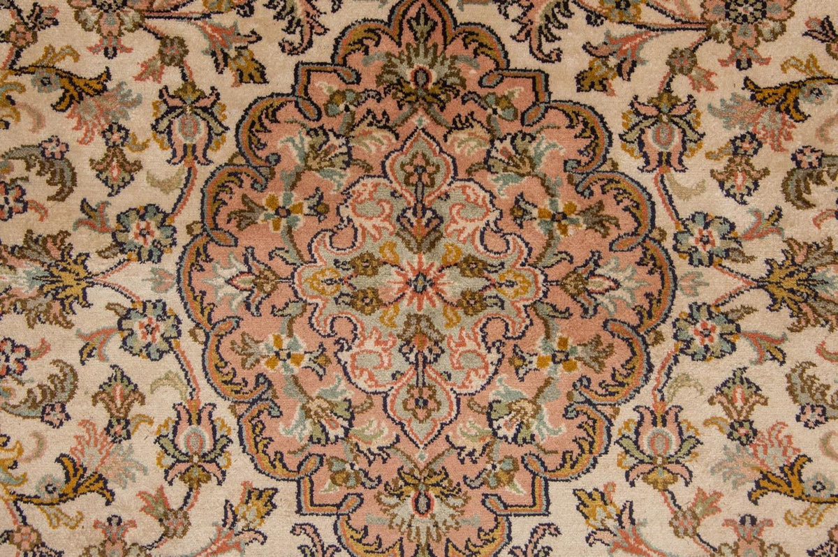 Jedwabny dywan - Kashmir Silk - 184 x 124 cm - beżowy