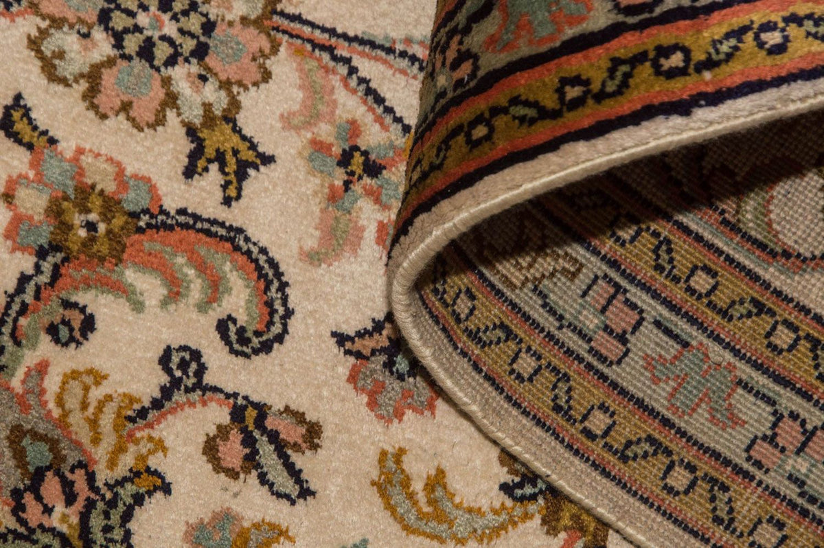 Jedwabny dywan - Kashmir Silk - 184 x 124 cm - beżowy