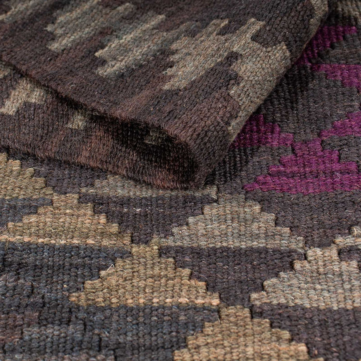 Dywan Kelim - Orientalny - 202 x 157 cm - wielokolorowy