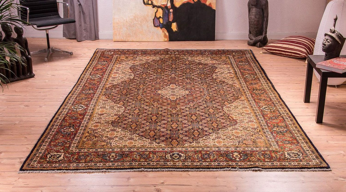 Dywan perski - Klasyczny - 337 x 210 cm - ciemnoniebieski