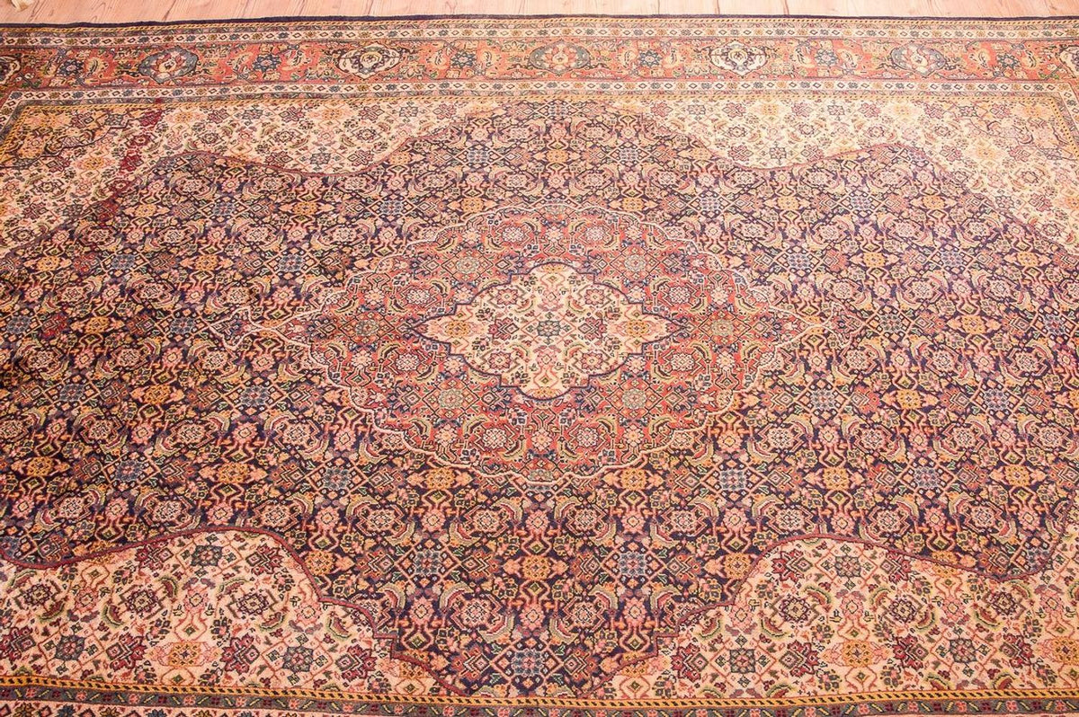 Dywan perski - Klasyczny - 337 x 210 cm - ciemnoniebieski