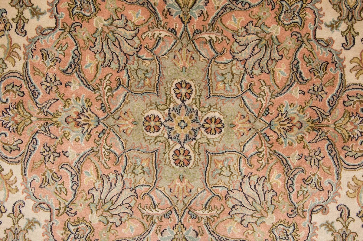Jedwabny dywan - Kashmir Silk - 335 x 243 cm - beżowy