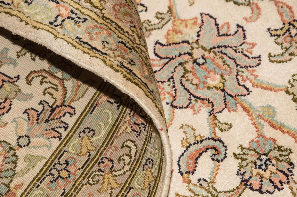 Jedwabny dywan - Kashmir Silk - 335 x 243 cm - beżowy