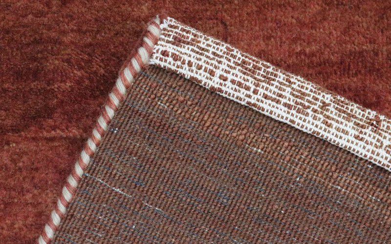 Biegacz Dywan Gabbeh - Loribaft Perski - 294 x 72 cm - brązowy