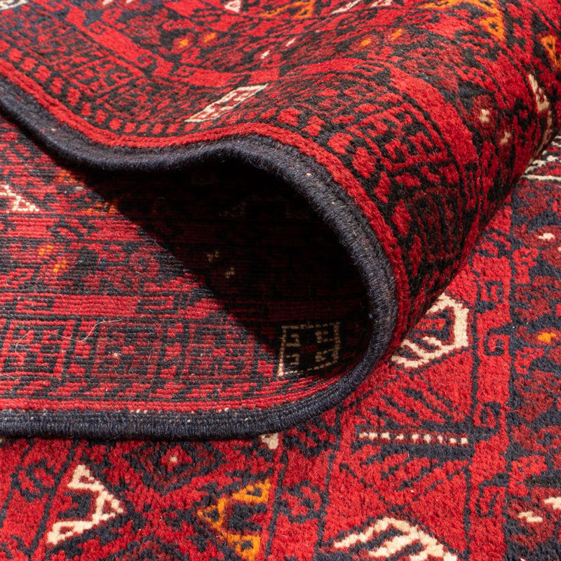 Dywan turkmeński - 234 x 160 cm - czerwony