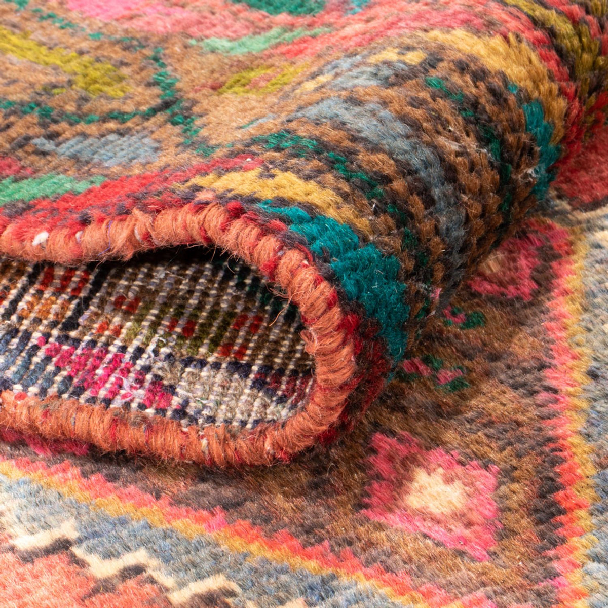 Biegacz Perski dywan - Nomadyczny - 302 x 77 cm - czerwony