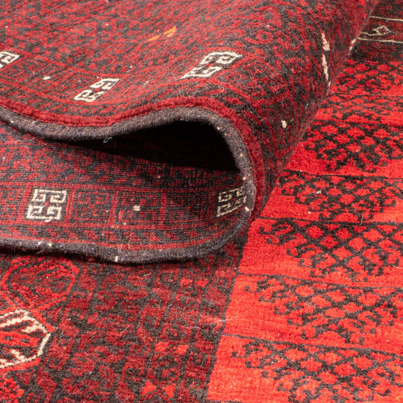 Dywan turkmeński - 224 x 158 cm - czerwony