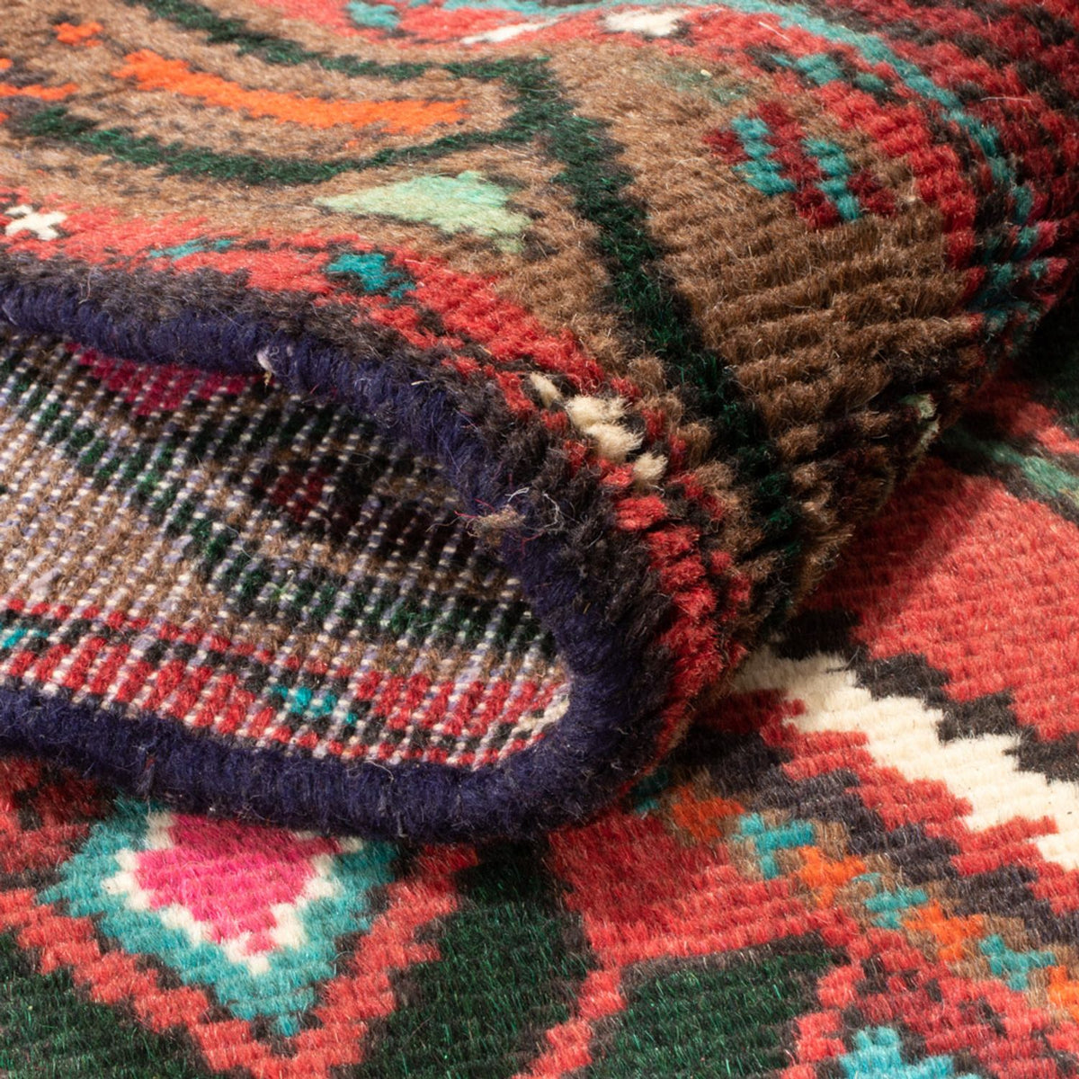 Biegacz Perski dywan - Nomadyczny - 307 x 78 cm - czerwony