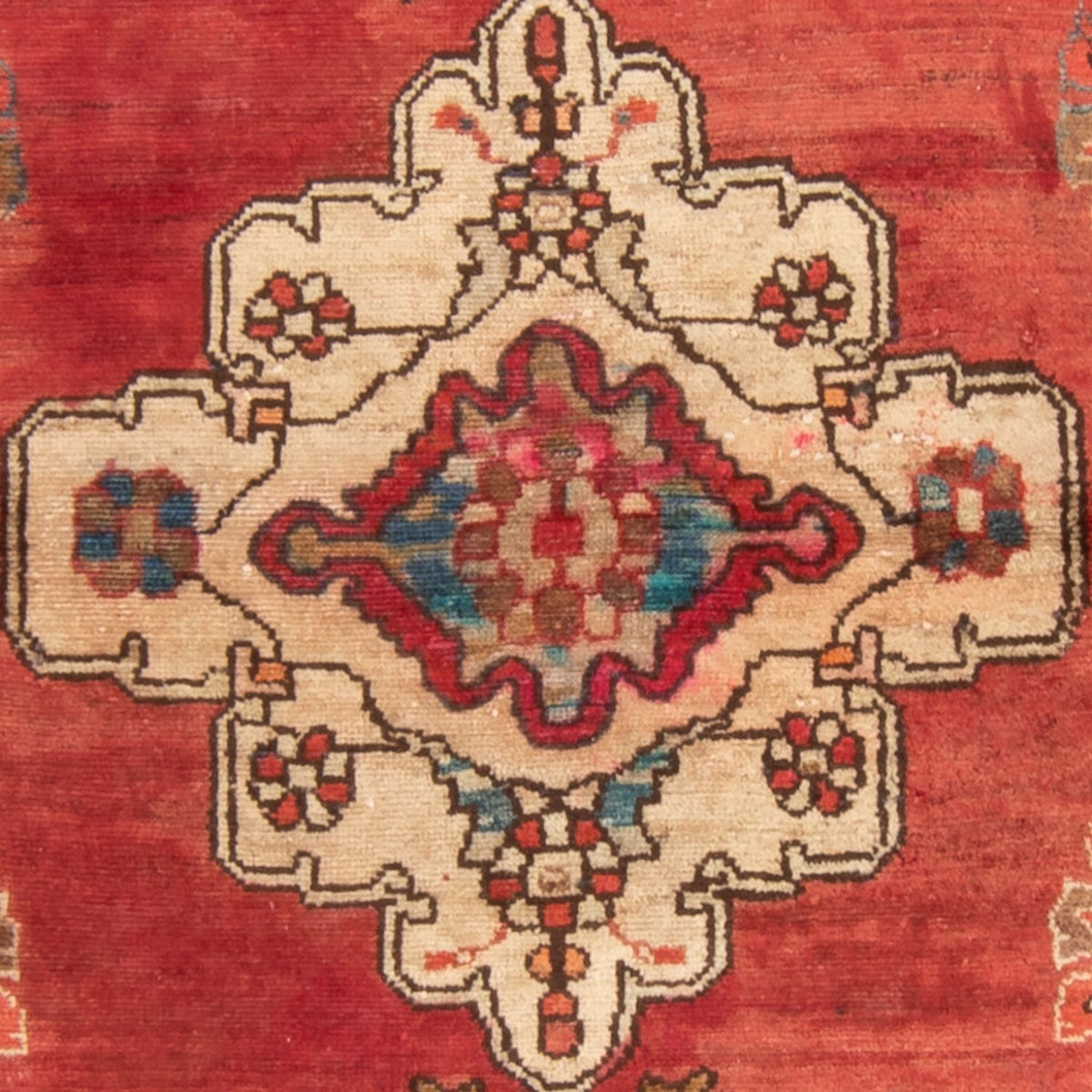 Perski dywan - Nomadyczny - 139 x 110 cm - łososiowy