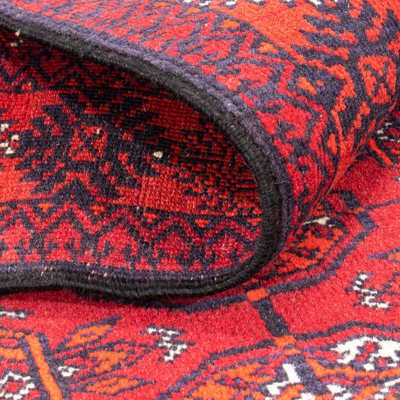 Biegacz Dywan turkmeński - 194 x 74 cm - czerwony